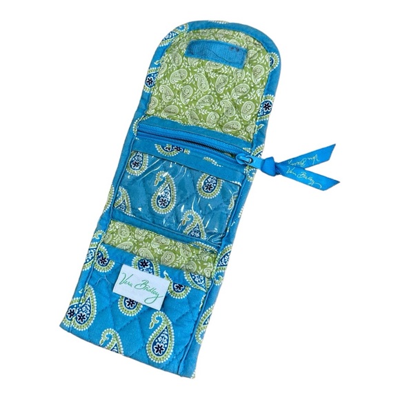 Vera Bradley Wallet - Blue Paisley - Small Velcro - Picture 8 of 13